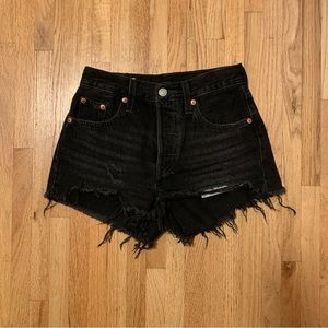 Levi’s 501 Denim Shorts - Black Wash